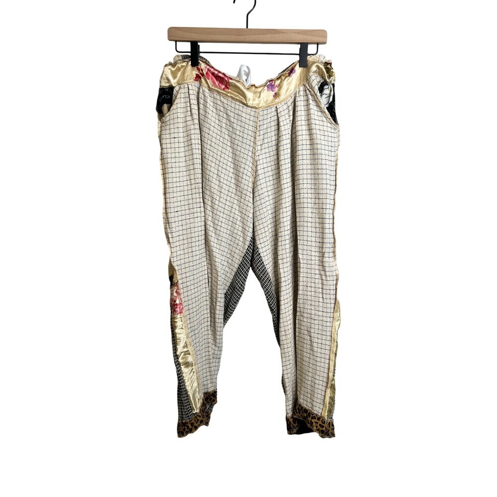 Nothing Matches Patchwork Outfit Set Size 2 Large Vintage Lagenlook Artsy Boho - Picture 6 of 11